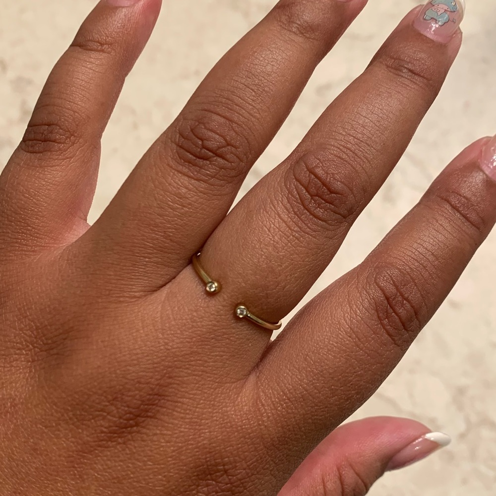 Mejuri Diamonds Open Ring